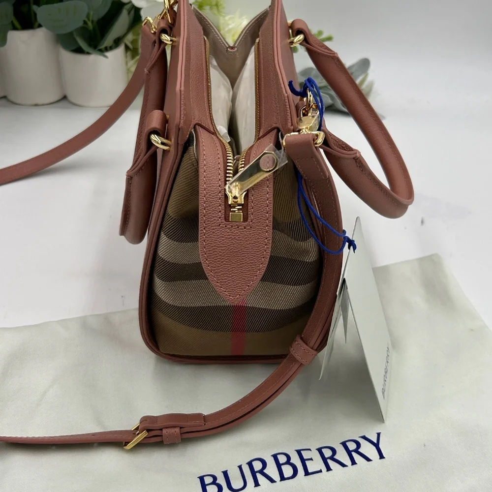 Women’s Burberry, mini top handle, satchel handbag, detachable shoulder strap - Picture 6 of 15